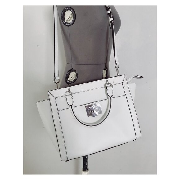 Michael Kors Tina Large Crossbody Top Handle Tote Satchel - Picture 1 of 11